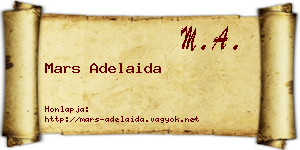 Mars Adelaida névjegykártya